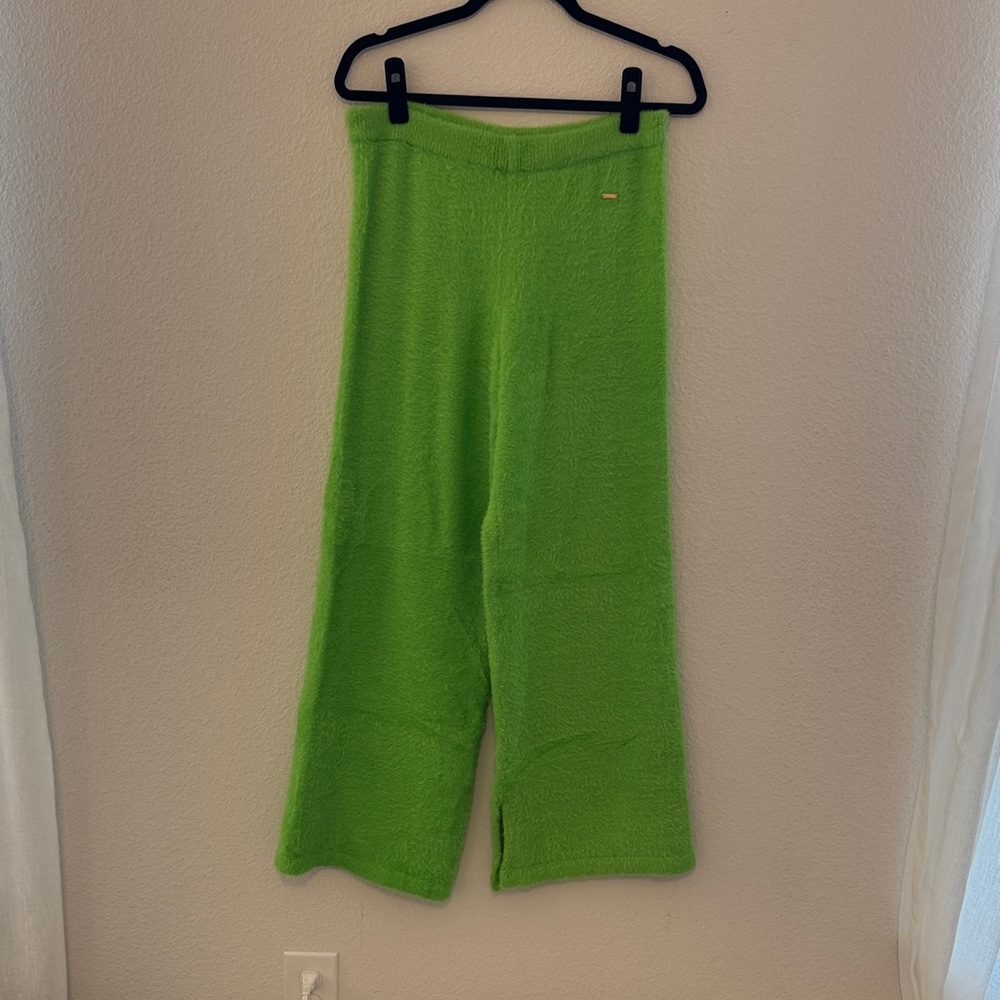 Savage X Fenty Lime Green Fuzzy Pants
